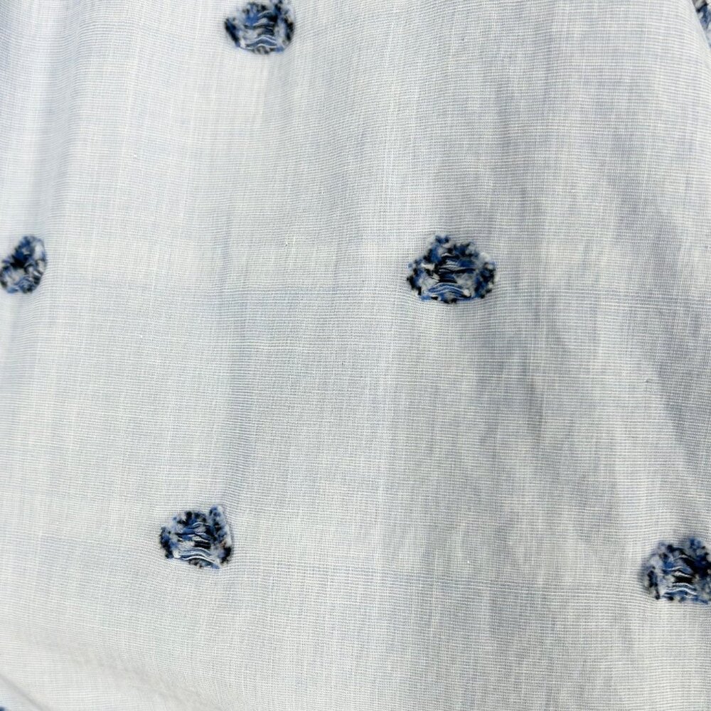 Sara Roka Blue Button Wrap Shirt Dress - Picture 6 of 11